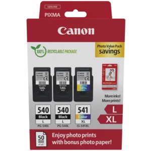 Canon PG540L x2 / CL541XL Ink Cartridge Value Pack