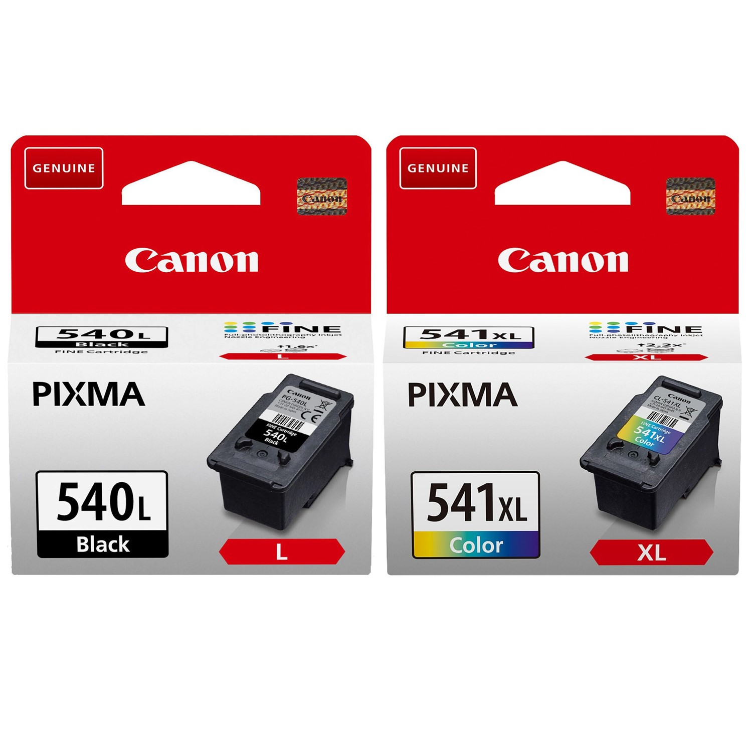 Canon PG540L Black & CL541XL Colour High Capacity Ink Cartridges