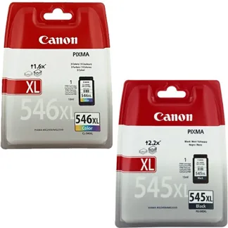 Canon PG545XL Black & CL546XL Colour High Capacity Ink Cartridges